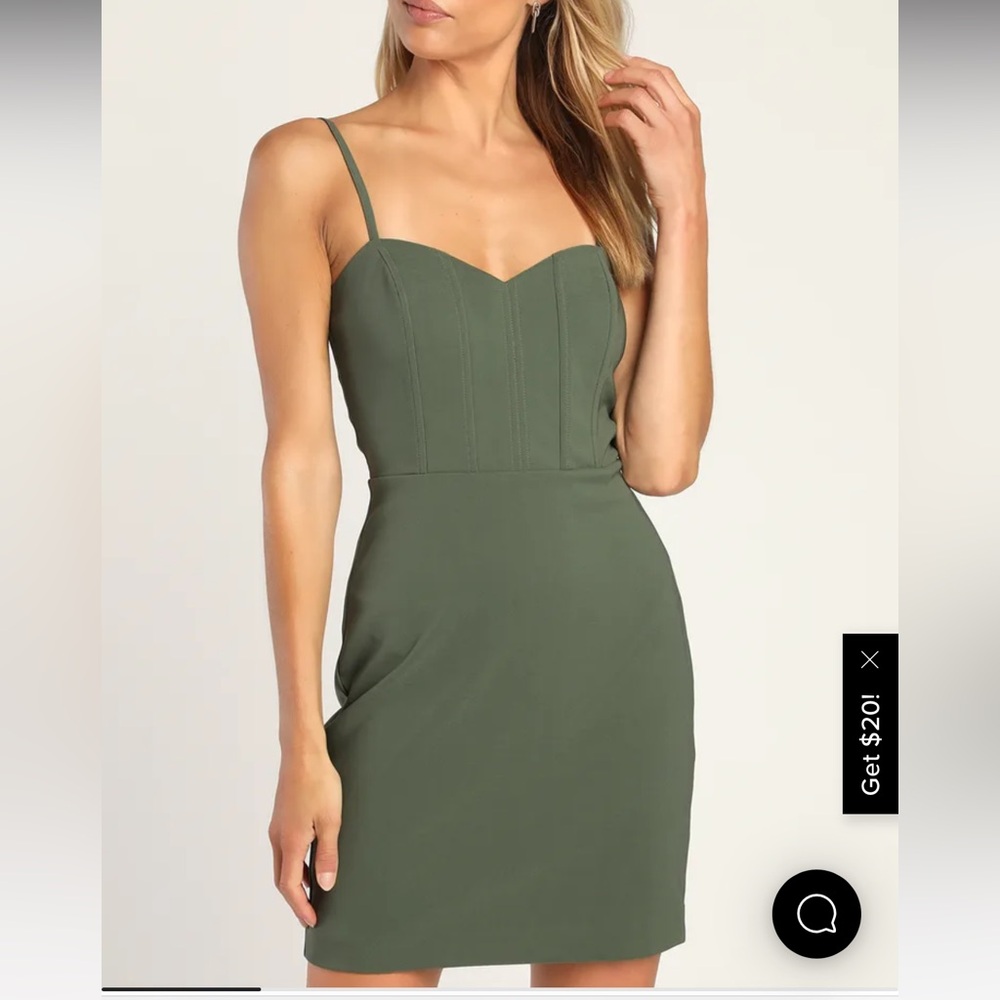 Olive Green Dress